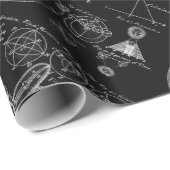 Tabelle von Astronomie Geschenkpapier (Rolleneckpunkt)