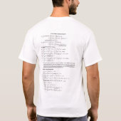 Tabelle von Integralen T-Shirt (Rückseite)