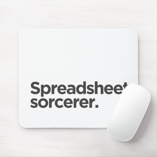 'Tabelle-Zauberer.' Lustiges Geburtstagsgeschenk f Mousepad (Mit Mouse)