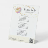 *~* Tabelle Zelt Tabletop Glitzer LIPS Fußbodensig Sockelschild (Vorderseite)