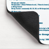 Tabelle zur Dosisanpassung für Krankenschwestern Mousepad (Ecke)