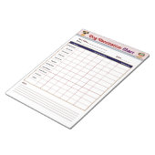 Tabelle zur Impfung von Hunden Notizblock (angewinkelt)