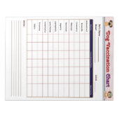 Tabelle zur Impfung von Hunden Notizblock (Vorderseite)