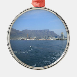 Tabellen-Berg und Cape Town, ZA Silbernes Ornament