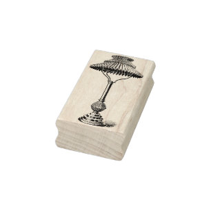 Tabellen-Lampen-Vintage Gummikunst-Briefmarke Gummistempel
