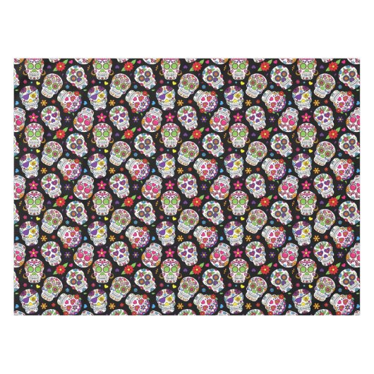 Tabellenabdeckung für Zuckerschädel Tischdecke (Vorderseite (Horizontal))