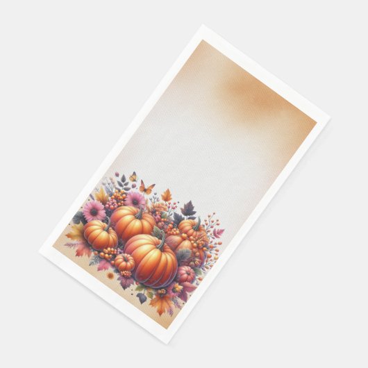 Tabellendekor mit Herbst- oder Erntedank-Thema Serviette (Ecke)