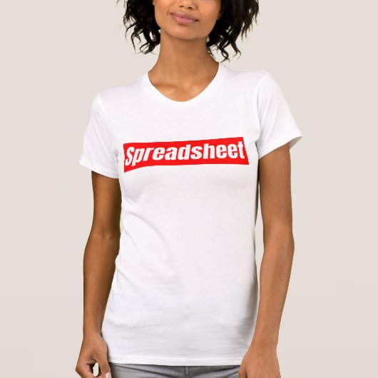 Tabellenkalkulation - Funny Accountant T-Shirt (Vorderseite)