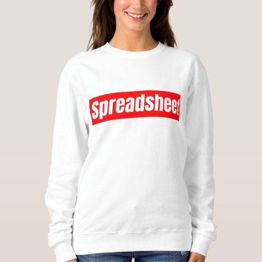 Tabellenkalkulation - Lustiger Buchhalter Sweatshirt (Vorderseite)