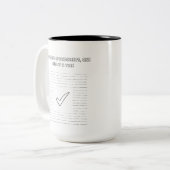 Tabellenkalkulation Meisterschaft Data Analyst Wei Zweifarbige Tasse (Vorderseite Links)