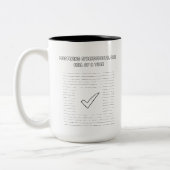 Tabellenkalkulation Meisterschaft Data Analyst Wei Zweifarbige Tasse (Links)