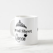 Tabellenkalkulation Queen Funny Quotes Kaffeezuber Kaffeetasse (Vorderseite Links)