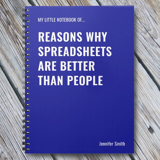 Tabellenkalkulationen sind besser lustige Buchhalt Notizblock