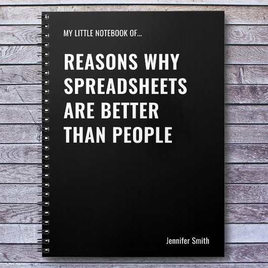 Tabellenkalkulationen sind besser lustige Buchhalt Notizblock
