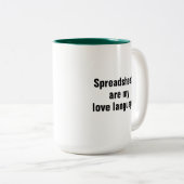 Tabellenkalkulationen sind mein Liebe-Sprachingeni Zweifarbige Tasse (VorderseiteRechts)