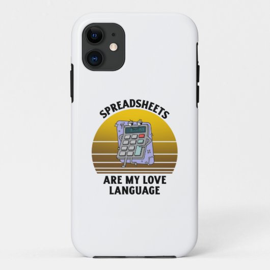 Tabellenkalkulationen sind meine Liebe Case-Mate iPhone Hülle (Rückseite)