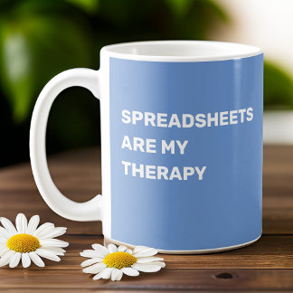 Tabellenkalkulationen sind meine Therapie - Light Kaffeetasse