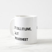 Tabellenkalkulationstabelle Funny Mug Kaffeetasse (Vorderseite Links)