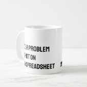 Tabellenkalkulationstabelle Funny Mug Kaffeetasse (Vorderseite Links)
