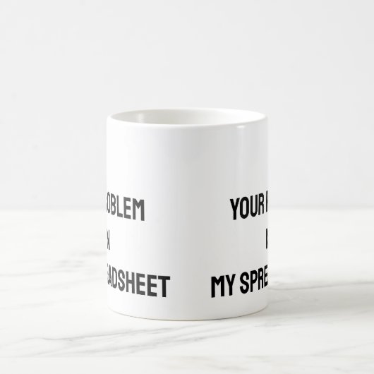 Tabellenkalkulationstabelle Funny Mug Kaffeetasse (Mittel)