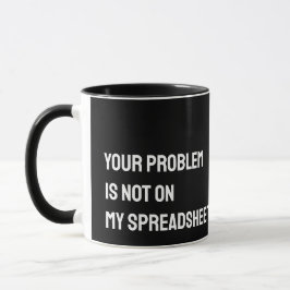 Tabellenkalkulationstabelle Funny Mug Tasse