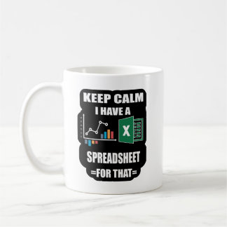 Tabellenkalkulationstabellen, Excel-Tasse-Shortcut Kaffeetasse