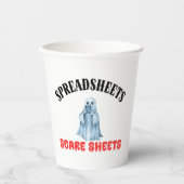 Tabellenkalkulationstabellen Pappbecher (Vorderseite)