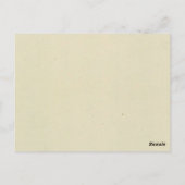 Tabellenkarte der Fotozahl 15 Postkarte (Rückseite)