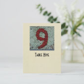 Tabellenkarte der Fotozahl 9 Postkarte (Stehend Vorderseite)