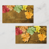 Tabellenkarte für Herbst Platzkarte (Vorne/Hinten)