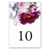 Tabellenkarte Tischnummer (Vorderseite)