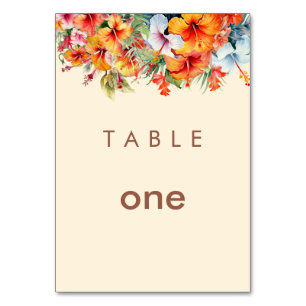 Tabellenkarte Tischnummer