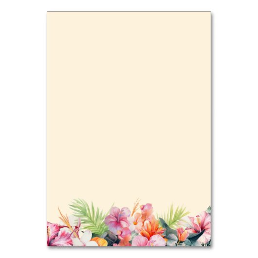 Tabellenkarte Tischnummer (Rückseite)