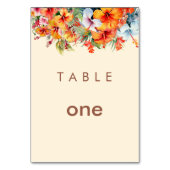 Tabellenkarte Tischnummer (Vorderseite)