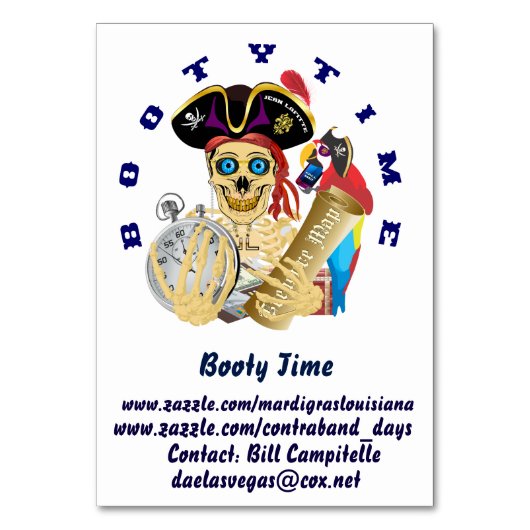 Tabellenkarte Tischnummer (Rückseite)