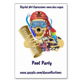 Tabellenkarte Tischnummer (Vorderseite)