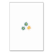 Tabellenkarte Tischnummer (Vorderseite)