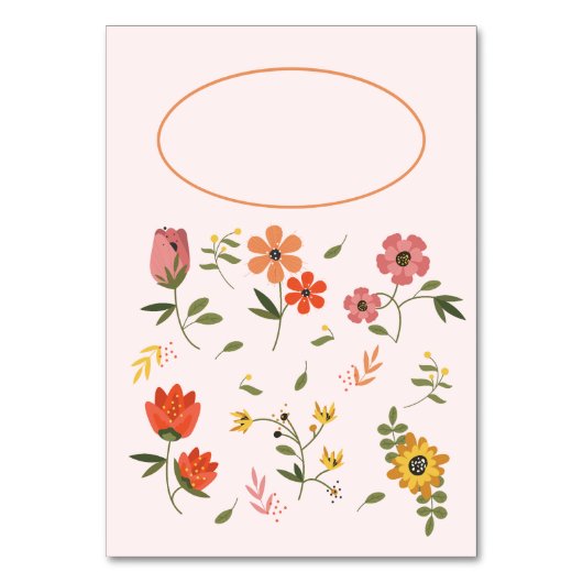 Tabellenkarte Tischnummer (Rückseite)