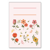 Tabellenkarte Tischnummer (Vorderseite)