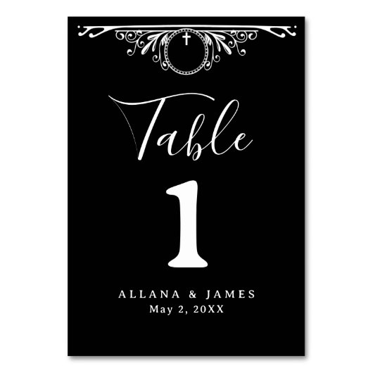 Tabellenkarte Tischnummer (Rückseite)