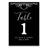 Tabellenkarte Tischnummer (Vorderseite)