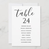 Tabellenkartenart Hochzeitsstichtabelle Dankeskarte (Vorderseite)