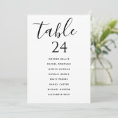 Tabellenkartenart Hochzeitsstichtabelle Dankeskarte (Stehend Vorderseite)