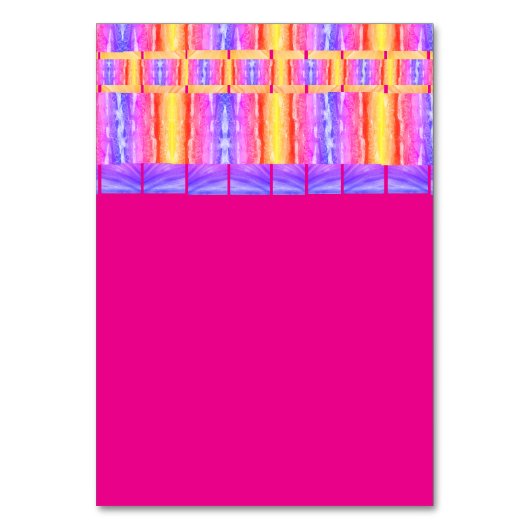 Tabellenkennzeichen Tischnummer (Vorderseite)