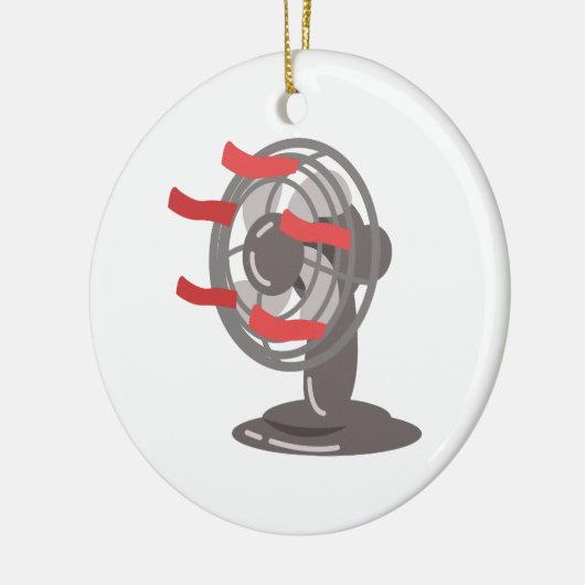 Tabellenlüfter Keramik Ornament (Links)