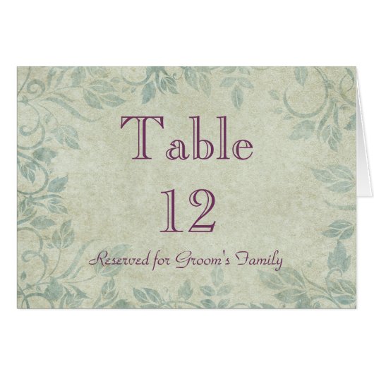 Tabellenname-Karte (Vorderseite (Horizontal))