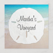 Tabellenname Sand Dollar Menü-Sitting Menükarte (Vorderseite)