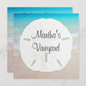 Tabellenname Sand Dollar Menü-Sitting Menükarte (Vorne/Hinten)