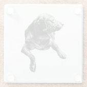 Tabellenpause, Labrador Glasuntersetzer (Rückseite)