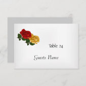 Tabellenplatzierungskarte weiß einladung (Vorne/Hinten)